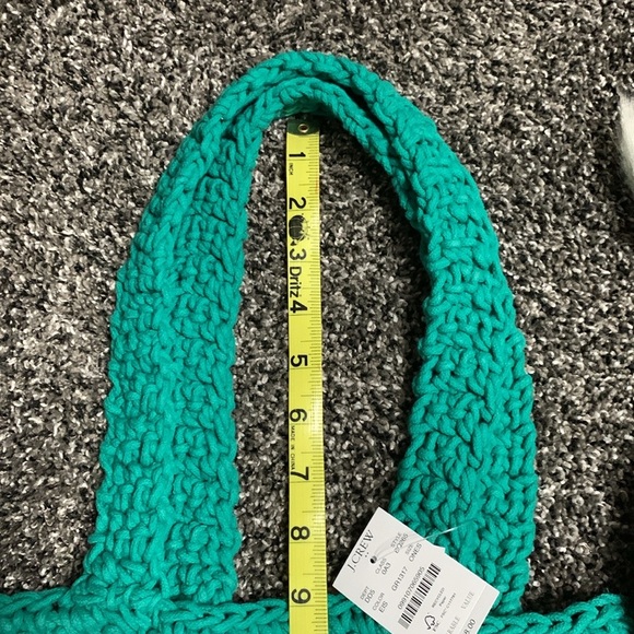 J.Crew Green Crochet Bag NWT - Picture 7 of 9